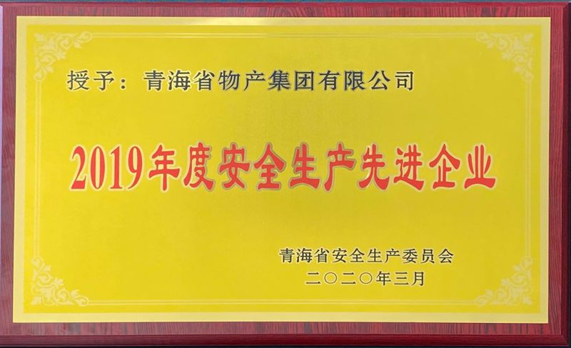 2019年度安全生產(chǎn)先進企業(yè)